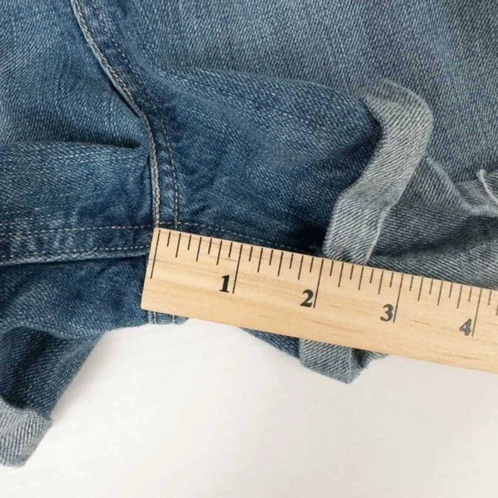 Levis 2014 Orange Tab Cut Off Jean Shorts Size 30 High Rise Raw Hem DIY Upcycled
